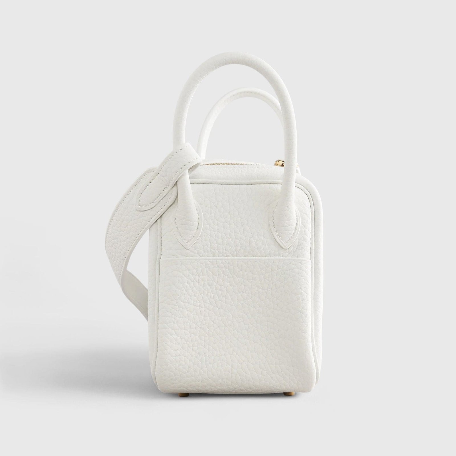 H**me5 Lindy 20 Calfskin New White Gold Hardware