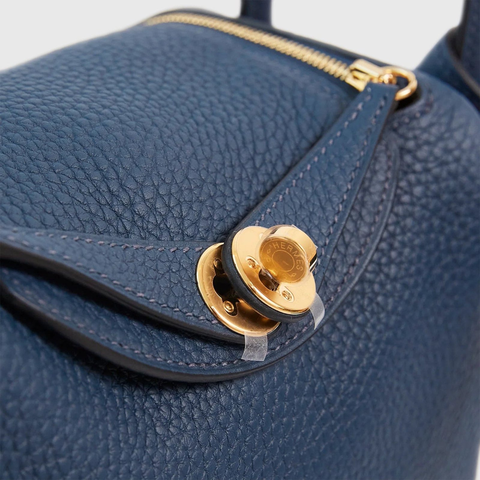 H**me5 Lindy 20 Clemence Blue de Prusse Gold Hardware